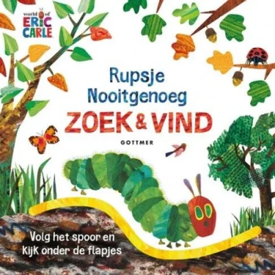 Afbeelding van Uitgeverij gottmer flapjesboek rupsje nooitgenoeg zoek en vind