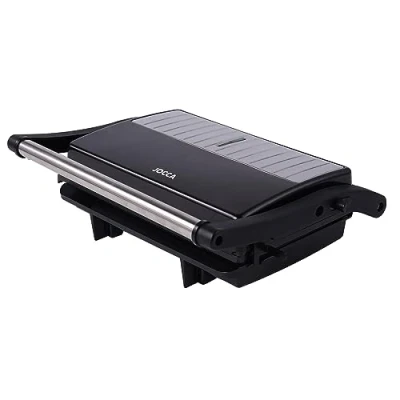 Afbeelding van JOCCA Panini Grill 2 sneetjes / opening 180 anti aanbaklaag vermogen 1000 W sandwiches, vlees, koude toets ontstekingslichten klaar (zwart)