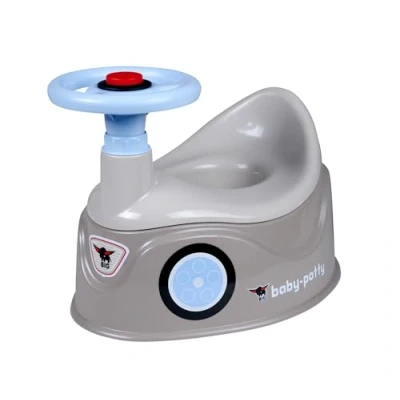 Afbeelding van BIG Baby Potty Plaspot met Stuur Grijs
