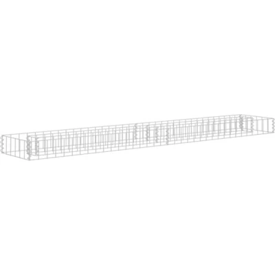 Afbeelding van Gabion plantenbak verhoogd 180x30x10 cm gegalvaniseerd staal