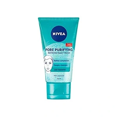 Afbeelding van NIVEA PURIFY PORES Dagelijkse peeling (150 ml), reinigende gezichtsscrub, voorkomt mee eters, met natuurlijk magnolia extract en melkzuur