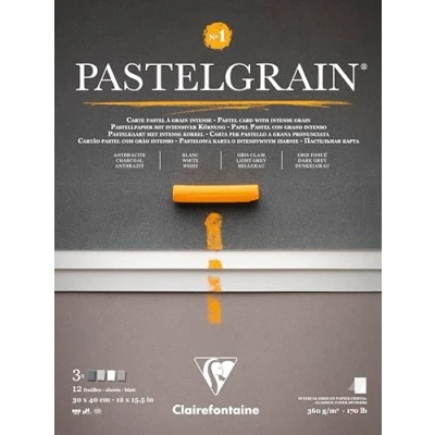 Afbeelding van Clairefontaine Pastelmat No.1 Pastelgrain 30 x 40 cm 4 kleuren
