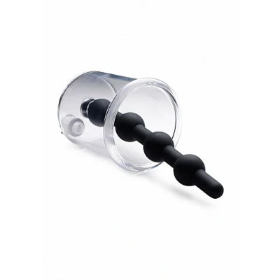 Afbeelding van Rosebud Cilinder Met Siliconen Anal Beads Zwart