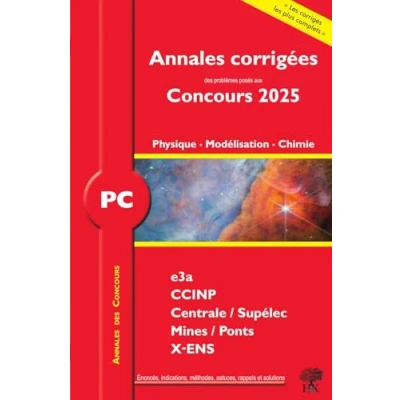 Afbeelding van ANNALES E3A CCINP PC PHYSIQUE MODELISATION ET CHIMIE