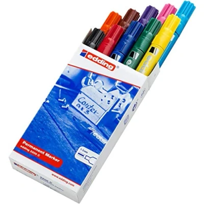 Afbeelding van Edding Markers 2000, diverse kleuren, lijndikte 1,5 3 mm, 10 stuk/ 1 doos