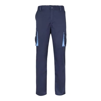 Image de Velilla Pantalon multipoches 103004, bleu marine et ciel, 34