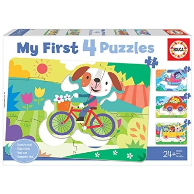 Afbeelding van Mijn eerste puzzel voertuigen 4 in 1