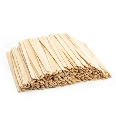Afbeelding van Extiff 2000 stuks koffieroerstaafjes van hout, 11 cm, biologisch afbreekbare wegwerpmixers voor warme en koude dranken