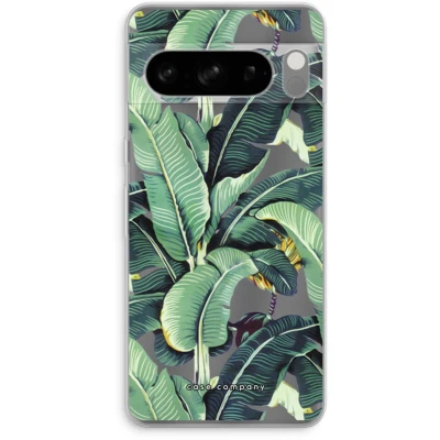 Afbeelding van Case Company® hoesje geschikt voor Google Pixel 8 Pro Bananenbladeren Soft Cover Telefoonhoesje Bescherming aan alle Kanten en Schermrand