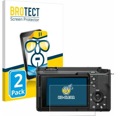 Afbeelding van BROTECT Screenprotector voor Sony Alpha ZV E1 Folie Beschermfolie transparant (2 Stuks)