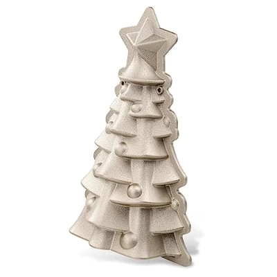 Afbeelding van Dr Oetker 1392 kerstboomvorm, vorm met speciale vorm, zilver, gegoten aluminium, 500 ml, 27,5 x 7,5 cm
