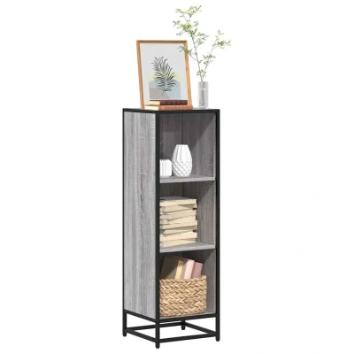 Afbeelding van vidaXL Boekenkast 33,5x33x107,5 bewerkt hout grijs sonoma eikenkleur