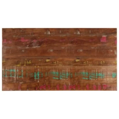 Afbeelding van Tafelblad rechthoekig 100x60x2,5 cm massief gerecycled hout