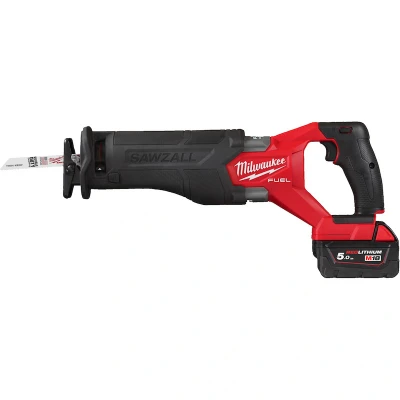 Afbeelding van Milwaukee M18 FSZ 502X 18V Li ion accu reciprozaag set (2x 5.0Ah accu) in HD Box koolborstelloos snelwissel