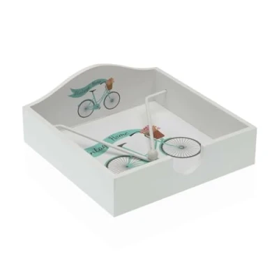 Afbeelding van Servethouder Versa Hout 18 x 7 cm Fiets
