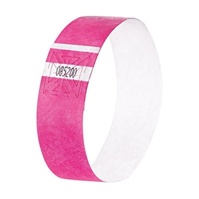Afbeelding van Sigel Si Eb210 Evenementenbandjes Super Soft, 255X25Mm 120 Stuks Neon Roze