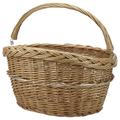 Image de Panier av a clips tresse klickfix osier 18l marron avec anse 40x31x30 cm (sans fixatio