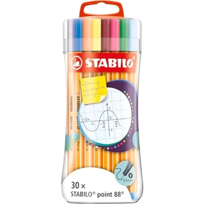 Afbeelding van Set Viltstiften Stabilo Point 88 Multicolour (30 Onderdelen)