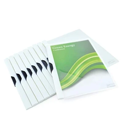 Afbeelding van Rapesco 1594 Eco presentatiemap met clip, A4, wit, 10 stuks