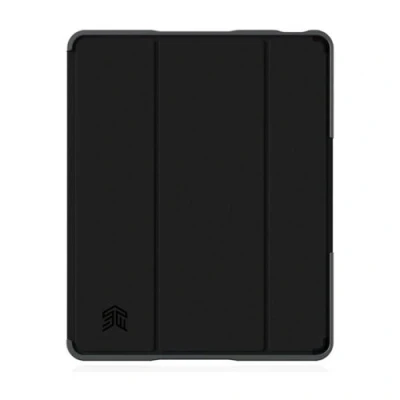 Afbeelding van STM dux plus Flip cover voor tablet polycarbonaat, polyuretaan (PU), thermoplastisch polyurethaan met rubber zwart Apple 13 inch iPad Air M2 Wi Fi (M2), + Cellular (M2)