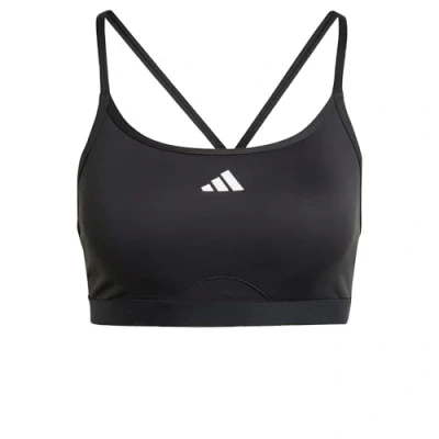 Afbeelding van adidas Performance Aeroreact 3STRIPES Sportbh met light support, Dames, Maat: XS, Black