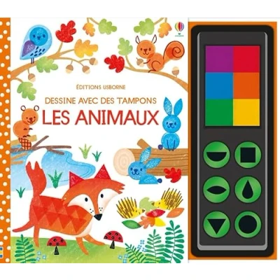 Afbeelding van Dessine avec des tampons les animaux