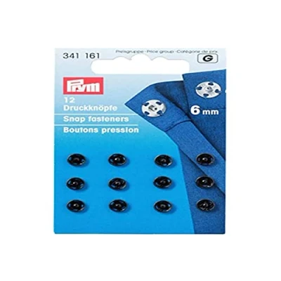 Afbeelding van Prym Drukkers Zwart 6mm