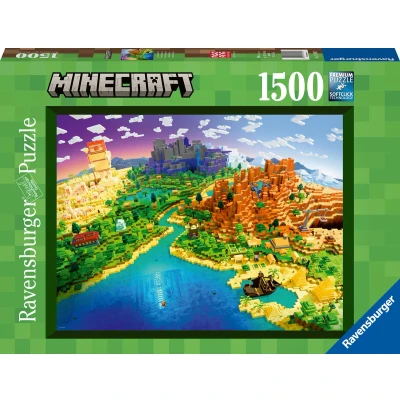 Afbeelding van Puzzel Minecraft Ravensburger 17189 World of 1500 Onderdelen