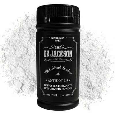 Afbeelding van DR. JACKSON Textuurpoeder voor heren, haartexturisator met veganistische formule, waspoeder mannenhaar, haarpoeder fixatie zonder verzwaring en afwerking