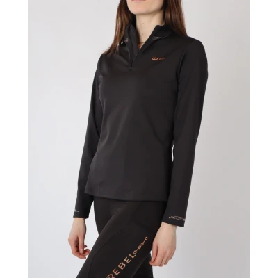 Image de Rebel Chemise à Manches Longues Crystal Logo or rose Marin L