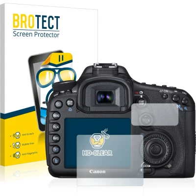 Afbeelding van BROTECT Screenprotector voor Canon EOS 7D Folie Beschermfolie transparant (2 Stuks)