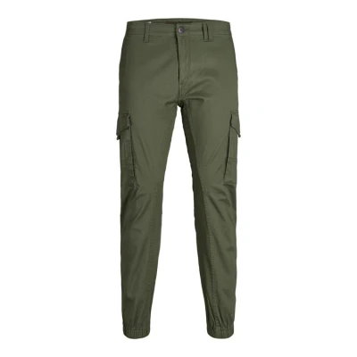 Afbeelding van Jack &amp; Jones Jjipaul Jjflake Cargobroek, Heren, Maat: 27x30, Olive night