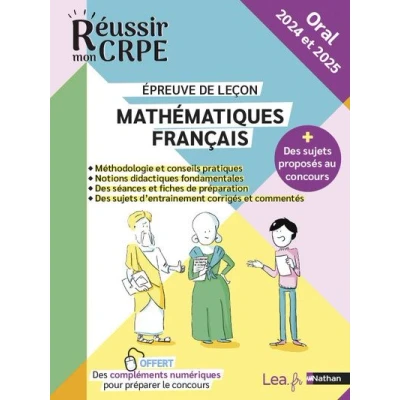 Image de Epreuve orale Leçon Compil Maths Français CRPE 2024 et 2025