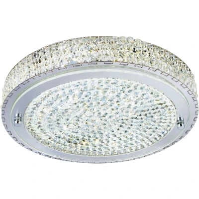 Afbeelding van Searchlight Flush Plafondverlichting Ø 40 X 8,5 Cm 24W Dimbare LED Incl. Transparant