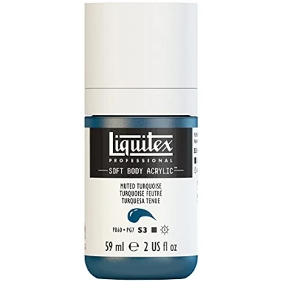 Afbeelding van Liquitex Professionele zachte acryl fles, 59 ml, gezeefd turquoise