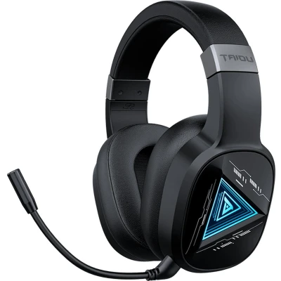 Afbeelding van TAIDU THS320Pro 2.4GHz Draadloze Gaming Headset Bluetooth koptelefoon met microfoon Geschikt voor PS4/PS5, Nintendo Switch Multiplatform Zwart