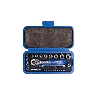 Afbeelding van KING TONY 2525MRE Ratel en eindkappen, set van 25, 1/4 inch