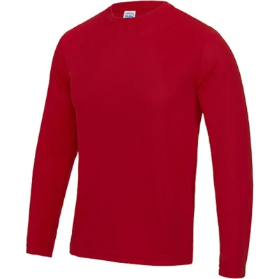 Afbeelding van Unisex T shirt met lange mouwen Cool &#039;Fire Red&#039; S