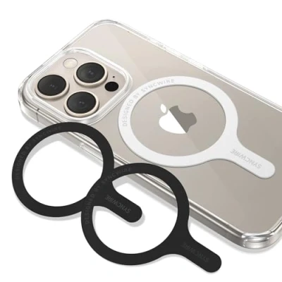 Afbeelding van SYNCWIRE 3 stuks magnetische zelfklevende ringen, compatibel met MagSafe ring, universele draadloze oplader, update ring voor MagSafe, alle