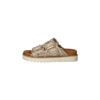 Afbeelding van MUSTANG 1461 708 damessandalen, Beige jeans, 41 EU