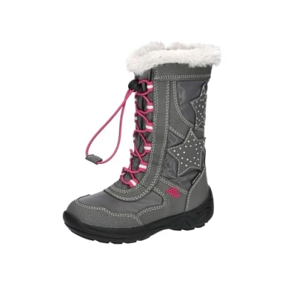 Afbeelding van LICO Cathrin Snowboots voor kinderen, Maat: 32, Grau/pink Imitatieleer/ textiel