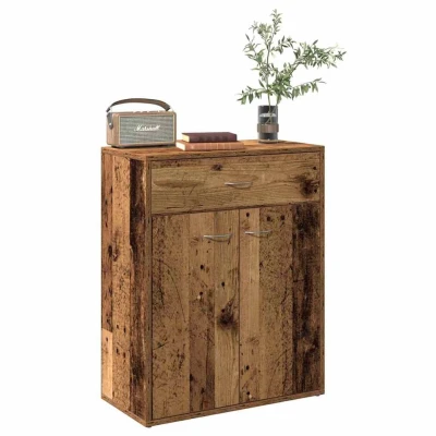 Afbeelding van vidaXL Dressoir 60x30x75 cm bewerkt hout oud houtkleurig