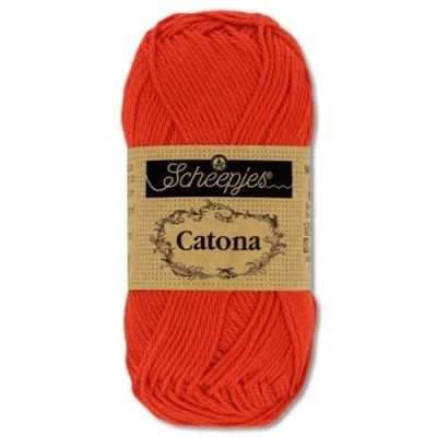 Afbeelding van Frida&#039;s Wollhaus Scheepjes Catona Amigurumi breiwol, 100% katoen, 10 g, 113 kleuren (390 klaprozen roze)