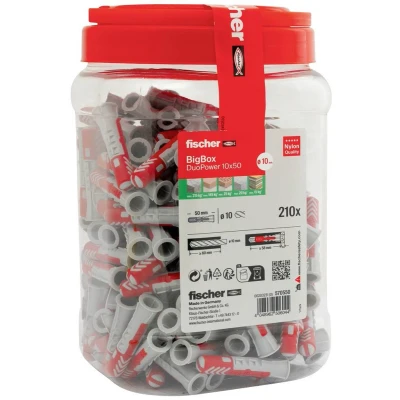 Afbeelding van Fischer DuoPower Deuvelset 50 mm 10 570550 210 stuk(s)