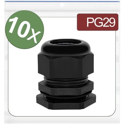 Afbeelding van Quadrios 24CA386 Wartel PG29 Polyamide Zwart 10 stuk(s)