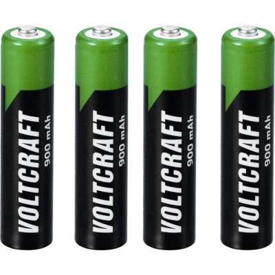 Afbeelding van VOLTCRAFT VC 16026040 Oplaadbare AAA batterij (potlood) NiMH 900 mAh 1.2 V 4 stuk(s)