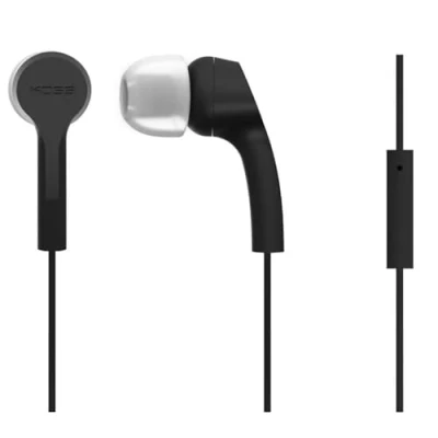 Image de Koss casque intra auriculaires stéréo keb/9ik, noir