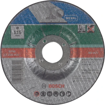 Afbeelding van Bosch Accessories A 30 S BF 2609256310 Doorslijpschijf gebogen 115 mm 1 stuk(s) Metaal