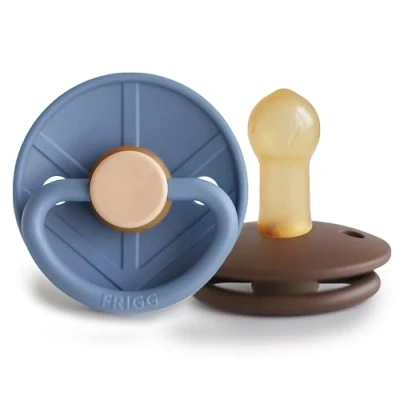 Afbeelding van FRIGG Fopspeen Little Viking 6 18mnd Ocean View/Cocoa 2st