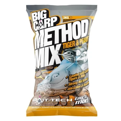 Image de Bait Tech Big Carp Method Mix Tiger &amp; Peanut 2kg Amorce